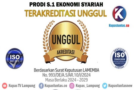 Prestasi Gemilang! Prodi S1 Ekonomi Syariah FEBI UIN Lampung Resmi Terakreditasi Unggul oleh LAMEMBA